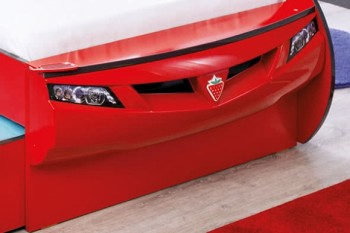 CARBED Кровать-машина Coupe с выдвижной кроватью Red 20.03.1306.00 в Куйбышеве - kujbyshev.mebel54.com | фото