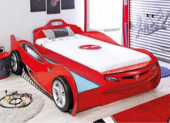 CARBED Кровать-машина Coupe с выдвижной кроватью Red 20.03.1306.00 в Куйбышеве - kujbyshev.mebel54.com | фото