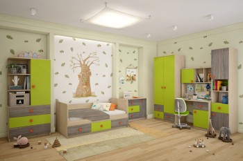 Детская комната Пуговка в Куйбышеве - kujbyshev.mebel54.com | фото
