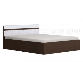 Ким кровать с подъемным механизмом 1,4 (Венге/белый глянец) в Куйбышеве - kujbyshev.mebel54.com | фото