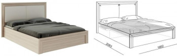 Кровать 1,6 Глэдис (М32) с подъемным механизмом Распродажа в Куйбышеве - kujbyshev.mebel54.com | фото