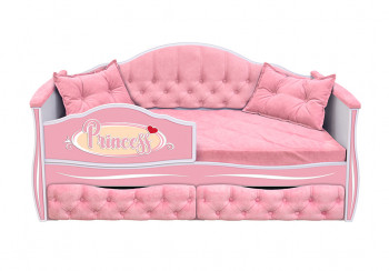 Кровать 160 серии Иллюзия 2 ящика 15 Бледно-розовый (подушки) в Куйбышеве - kujbyshev.mebel54.com | фото