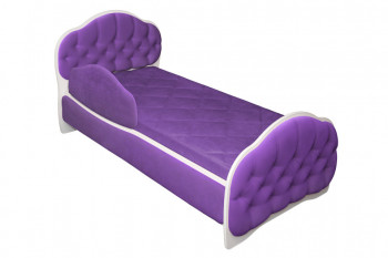 Кровать 170 Гармония 32 Фиолетовый (мягкий бортик) в Куйбышеве - kujbyshev.mebel54.com | фото