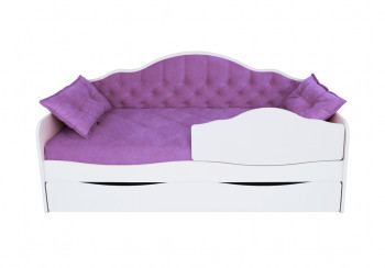 Кровать 170 серии Иллюзия Лайт 1 ящик 32 Фиолетовый (подушки) в Куйбышеве - kujbyshev.mebel54.com | фото