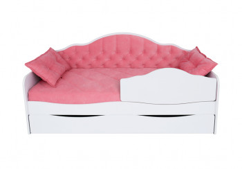 Кровать 170 серии Иллюзия Лайт 1 ящик 89 Розовый (подушки) в Куйбышеве - kujbyshev.mebel54.com | фото