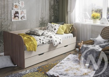 Кровать детская Балли 2-х уровневая (шимо темный/шимо светлый) в Куйбышеве - kujbyshev.mebel54.com | фото