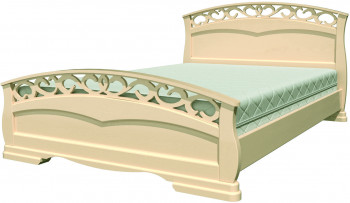 Кровать Грация-1 из массива сосны 900*2000 Белый античный в Куйбышеве - kujbyshev.mebel54.com | фото