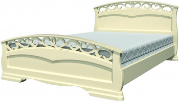 Кровать Грация-1 из массива сосны 900*2000 Белый античный в Куйбышеве - kujbyshev.mebel54.com | фото