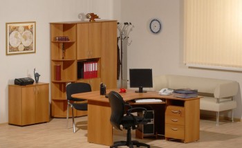 Мебель для персонала Рубин 42 Светлый миланский орех в Куйбышеве - kujbyshev.mebel54.com | фото