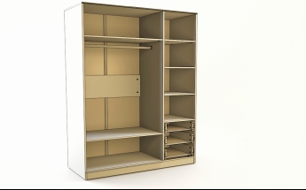 Шкаф 3-х створчатый с ящиками Классика (Белый/корпус Выбеленное дерево) в Куйбышеве - kujbyshev.mebel54.com | фото