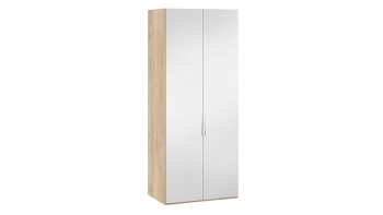 Шкаф для одежды с 2 зеркальными дверями «Эмбер» Яблоня Беллуно в Куйбышеве - kujbyshev.mebel54.com | фото