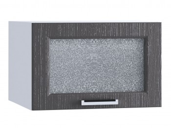 Шкаф верхний горизонтальный со стеклом 510, ШВГС 510 (Клен серый/корпус белый) в Куйбышеве - kujbyshev.mebel54.com | фото