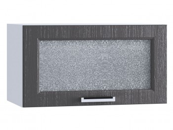 Шкаф верхний горизонтальный со стеклом 600, ШВГС 600 (Клен серый/корпус белый) в Куйбышеве - kujbyshev.mebel54.com | фото