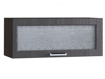 Шкаф верхний горизонтальный со стеклом 800, ШВГС 800 (Клен серый/корпус венге) в Куйбышеве - kujbyshev.mebel54.com | фото