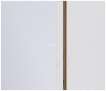 Веста СБ-2258 Шкаф 3х дверный с зеркалом Дуб Бунратти/Белый глянец в Куйбышеве - kujbyshev.mebel54.com | фото